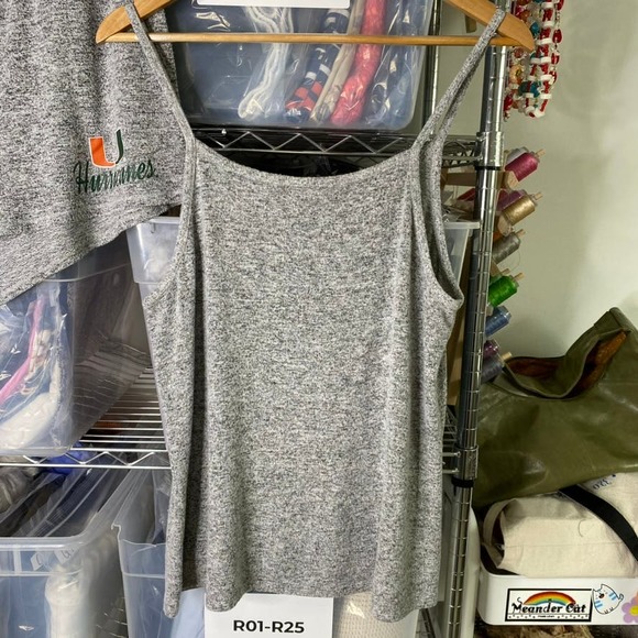 Concepts Sports UM Miami Hurricanes Canes Sleepwear PJs Set Heathered Gray Large - Picture 4 of 10